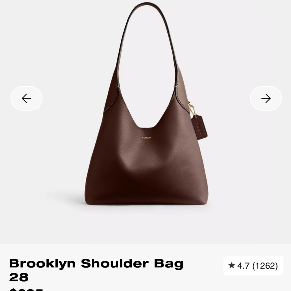 Coach Brooklyn Shoulder Bag 28 in Maple